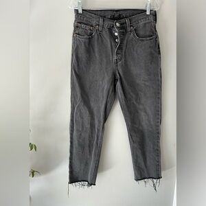 Levi’s 501 Original Button Fly Jeans Black W28 L26